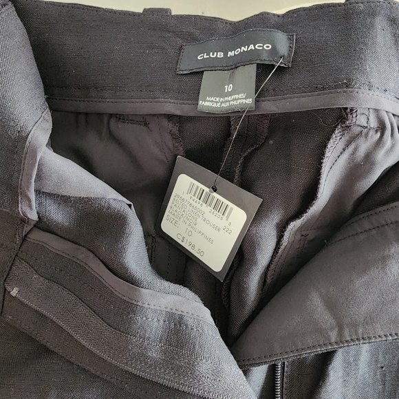 clum Monaco belted linen blend trouser - Picture 3 of 7